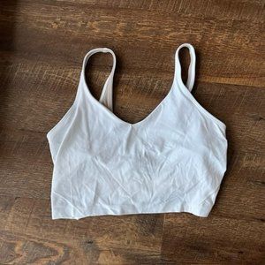 lululemon Cropped Align Tank in White - Size 12